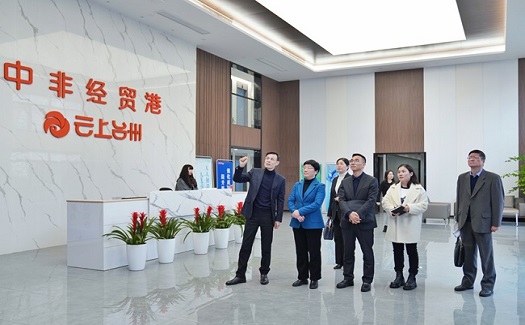 臺州市政協(xié)主席葉海燕一行來中非經(jīng)貿(mào)港調(diào)研